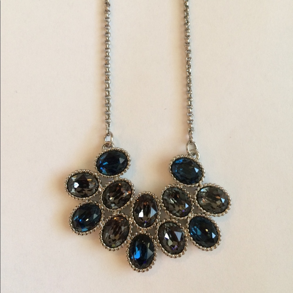 Silver, Grey and Blue Necklace